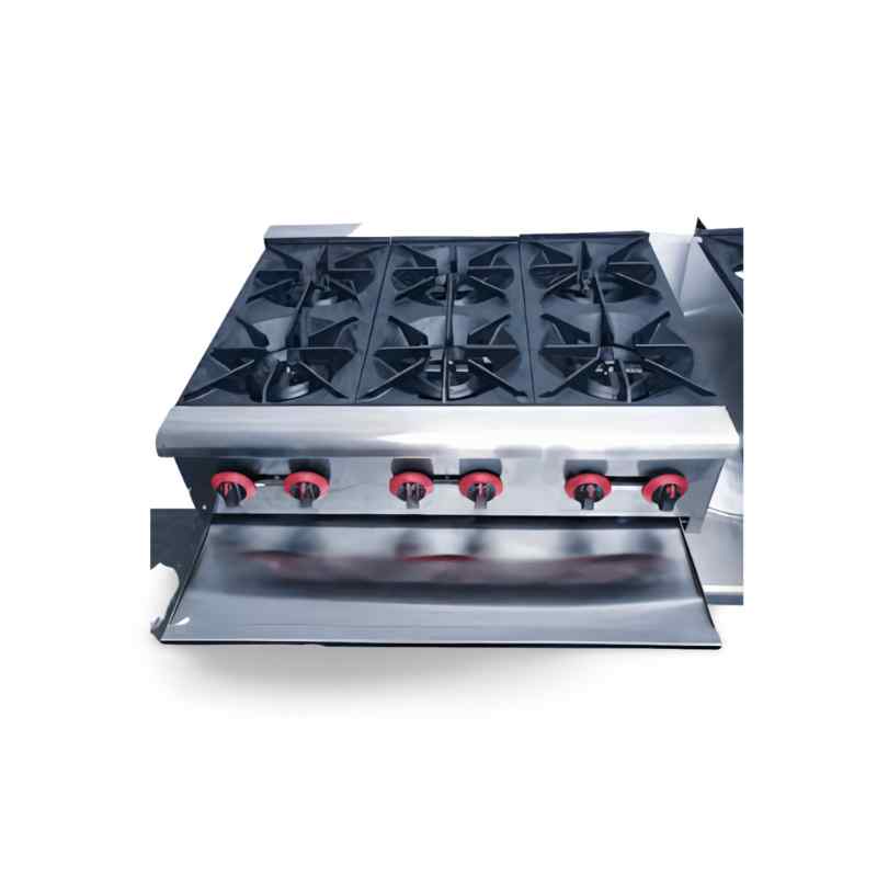ot rb 6 counter top gas cooker 6 burner