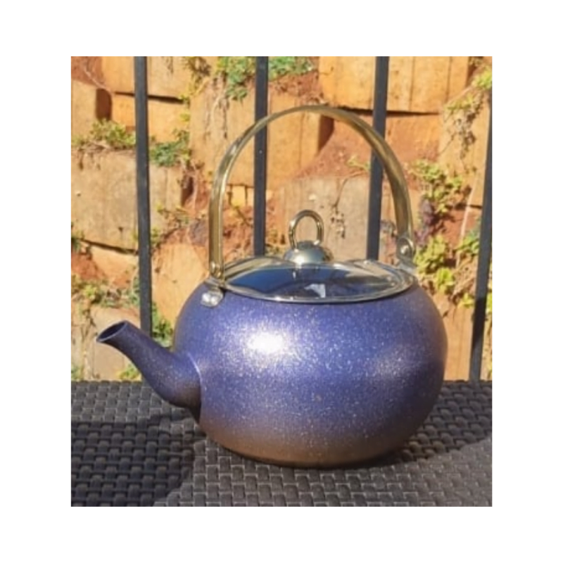 Blue OMS Tea Pot