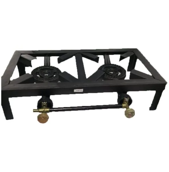 Counter Top Cast Iron Double Gas Stove jpg