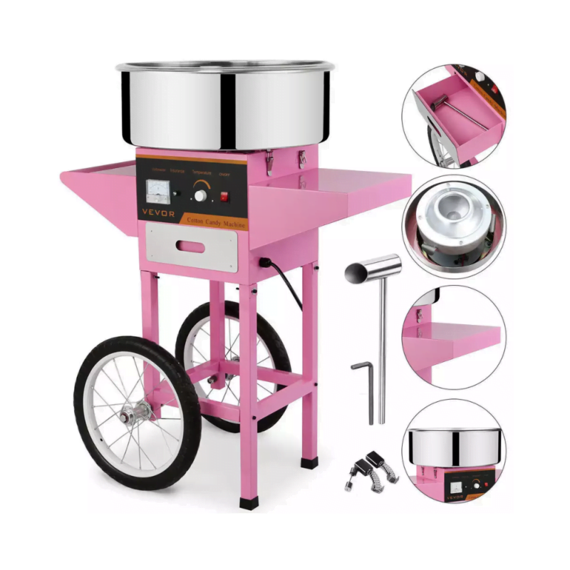 ELECTRIC CANDY FLOSS MAKER ON CART