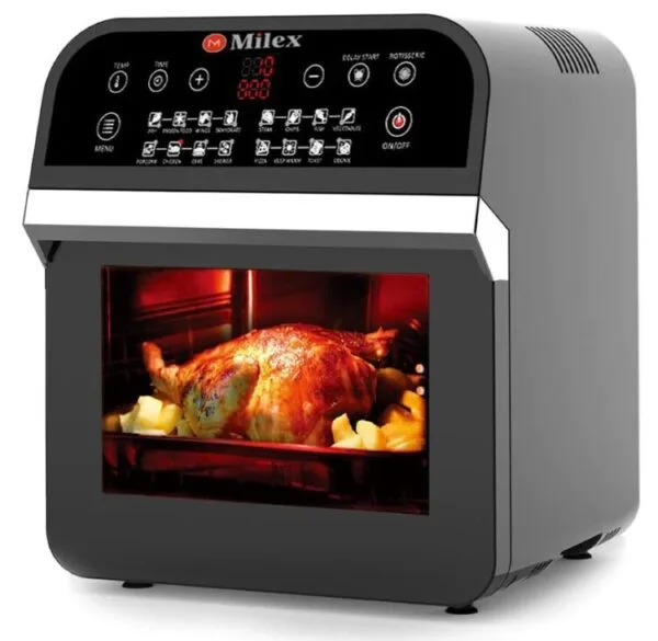 Milex Digital Power Air Fryer Oven with Rotisserie 12L scaled jpg