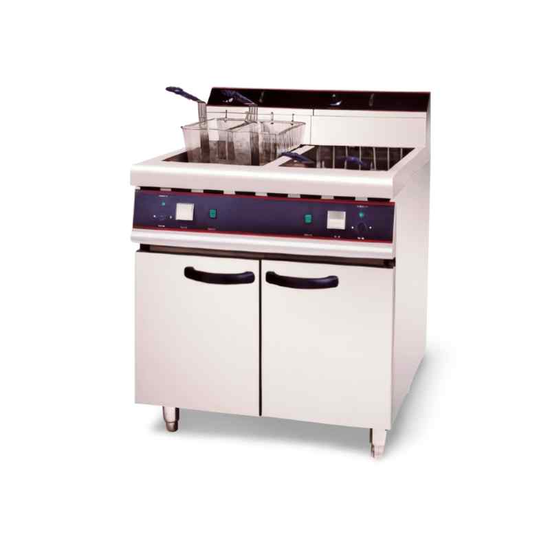 hef 26 double electric fryer with cabinet 2
