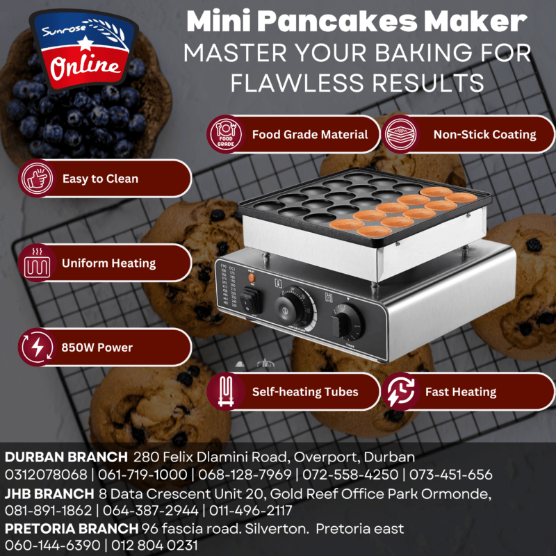 Mini Pancake Maker - 25 Pieces Single Head Muffin Machine