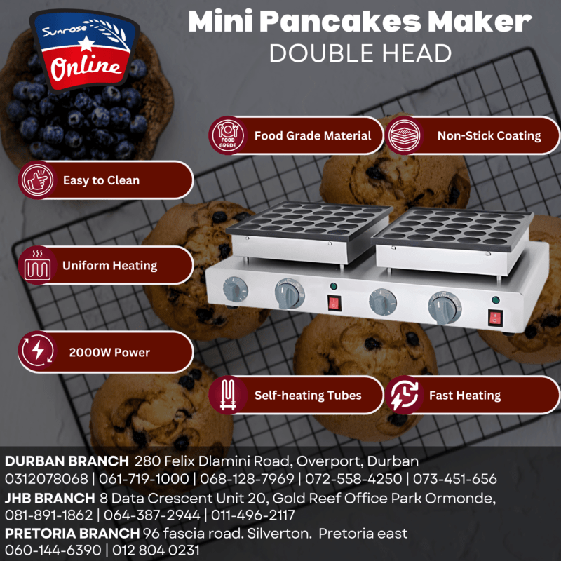 Mini Pancakes Maker Double Head